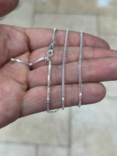 925 Sterling Silver Box  Adjustable 1.3mm Chain, Silver, Sterling Silver Chain, 925 Sterling Silver, Finished Necklace, 925 Silver